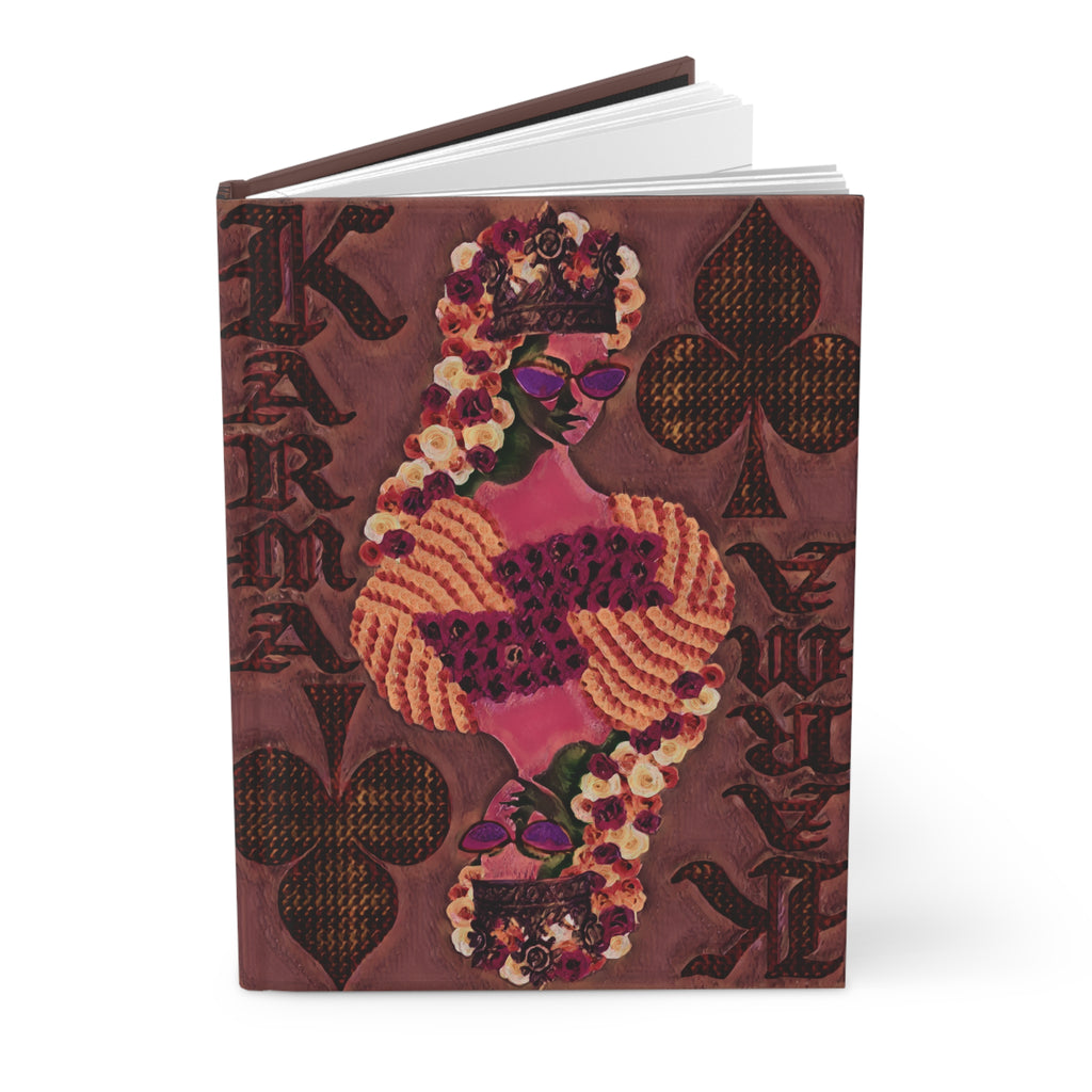 Karma's Fangirl - Matte Hardcover Journal -  Humor Notebook, Funny Notepad, Unique Writing Diary, Gift