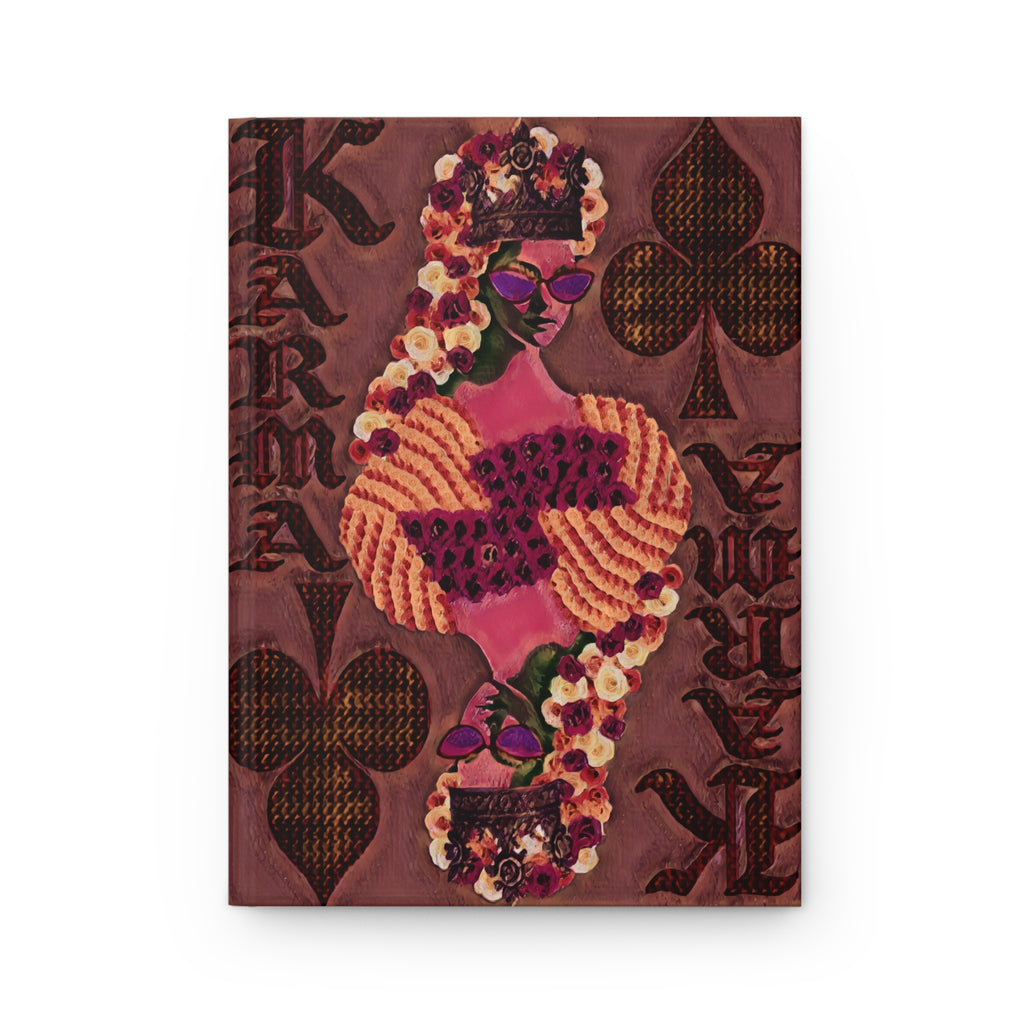 Karma's Fangirl - Matte Hardcover Journal -  Humor Notebook, Funny Notepad, Unique Writing Diary, Gift