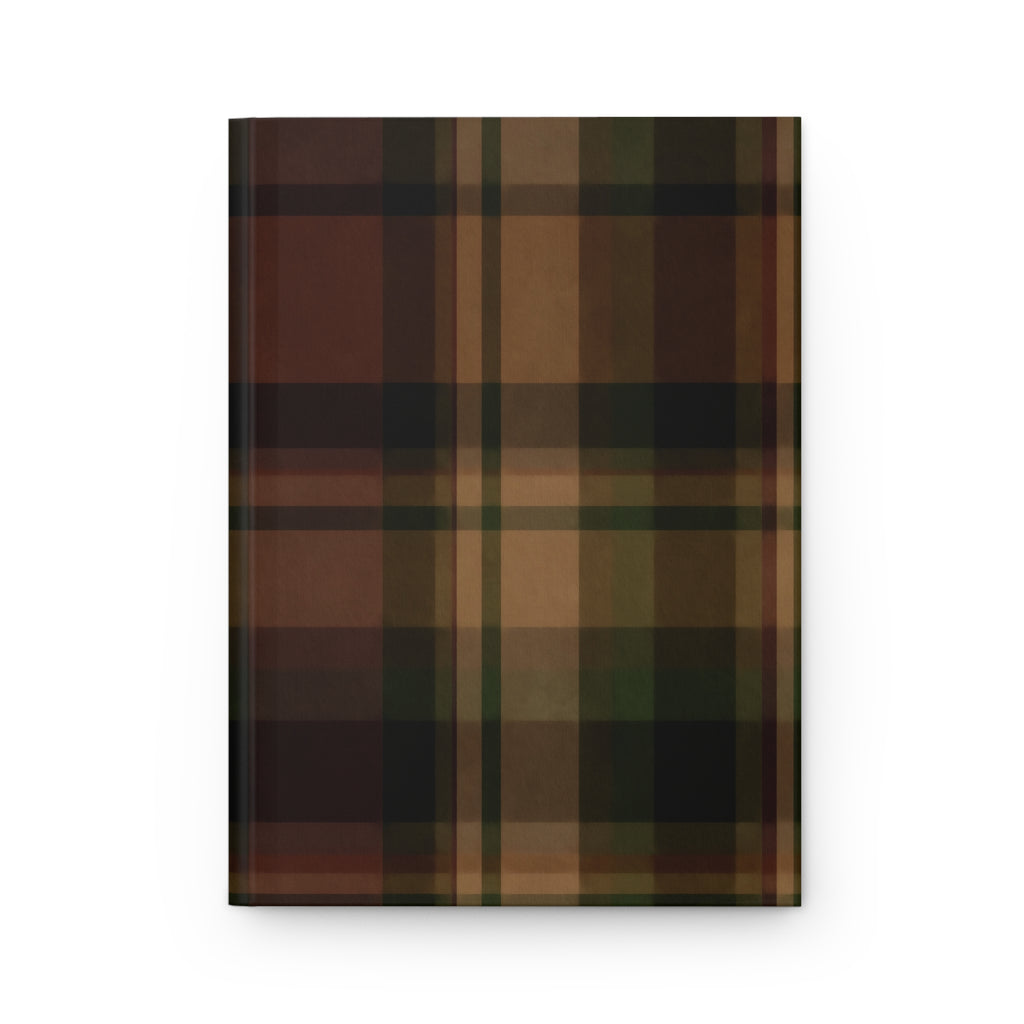 Well Plaid -Matte Hardcover Journal - Notebook, Unique Writing Diary, Gift