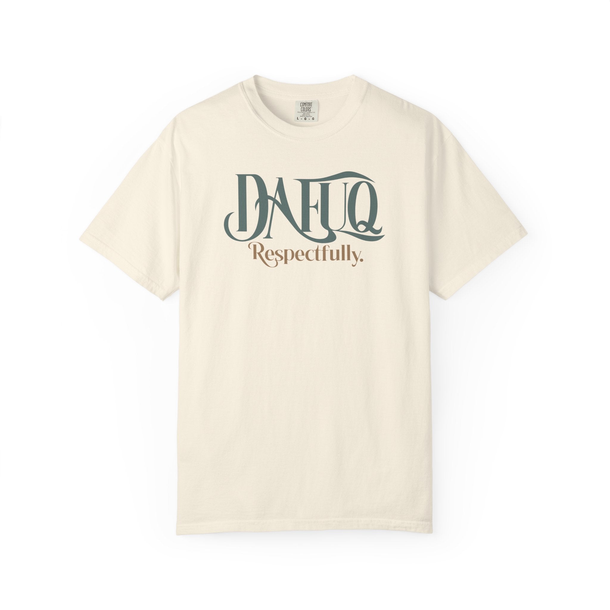 Women's T‑Shirt - DAFUQ “Respectfully.” Vintage Crest Graphic Tee