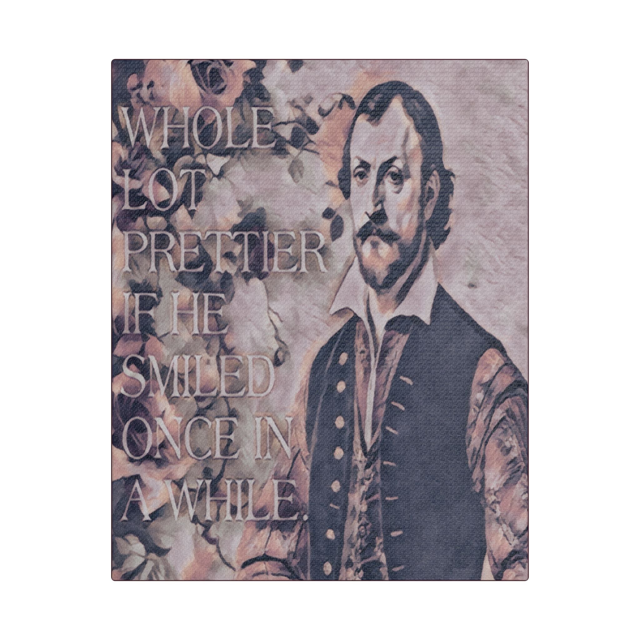 Smiled Once in a While | 8X10 Satin Stretched Wall Art