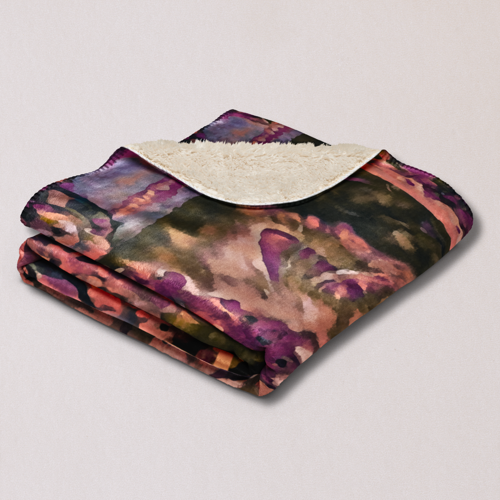 Mane Character Fleece Sherpa Blanket – Regal Cat Throw