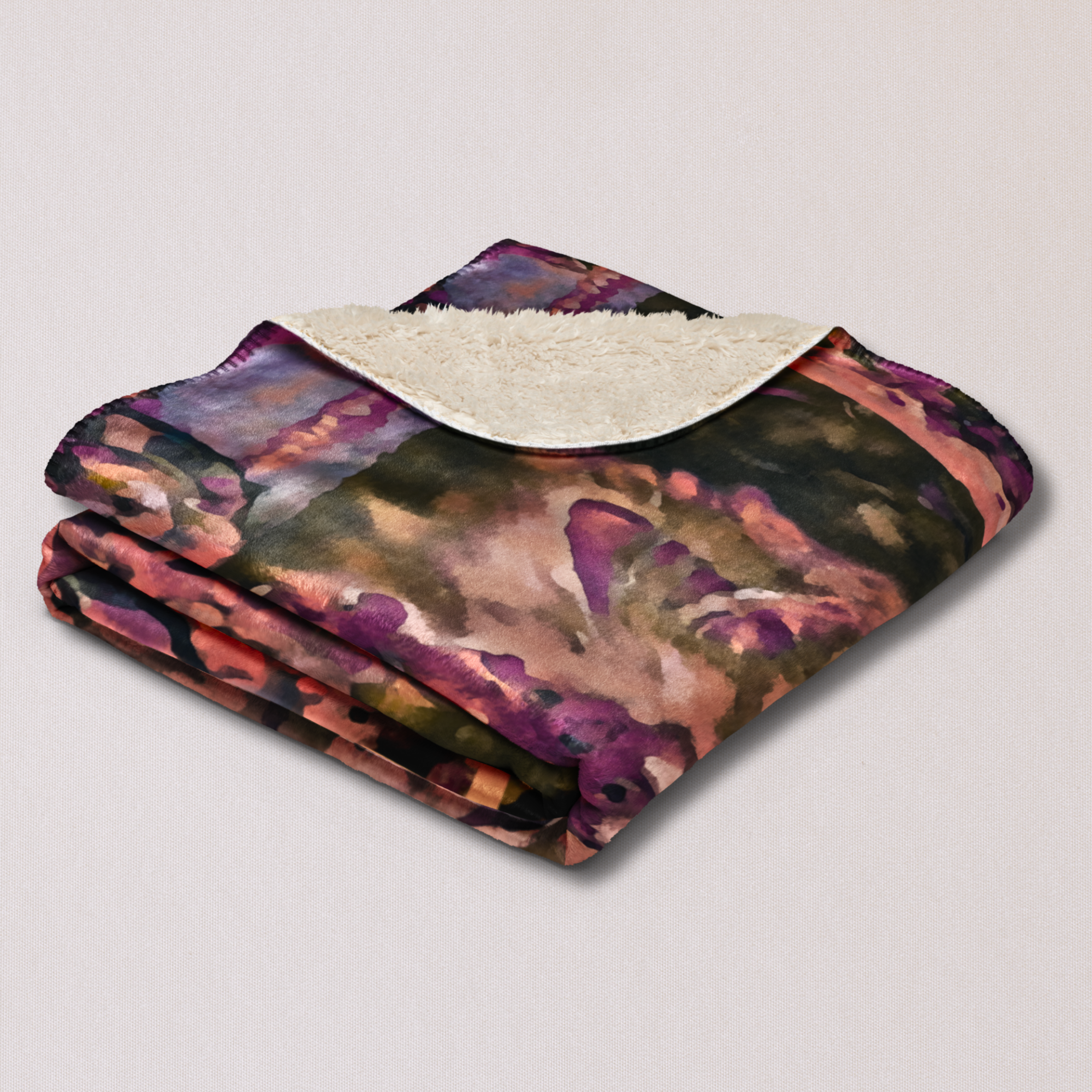Mane Character Fleece Sherpa Blanket – Regal Cat Throw