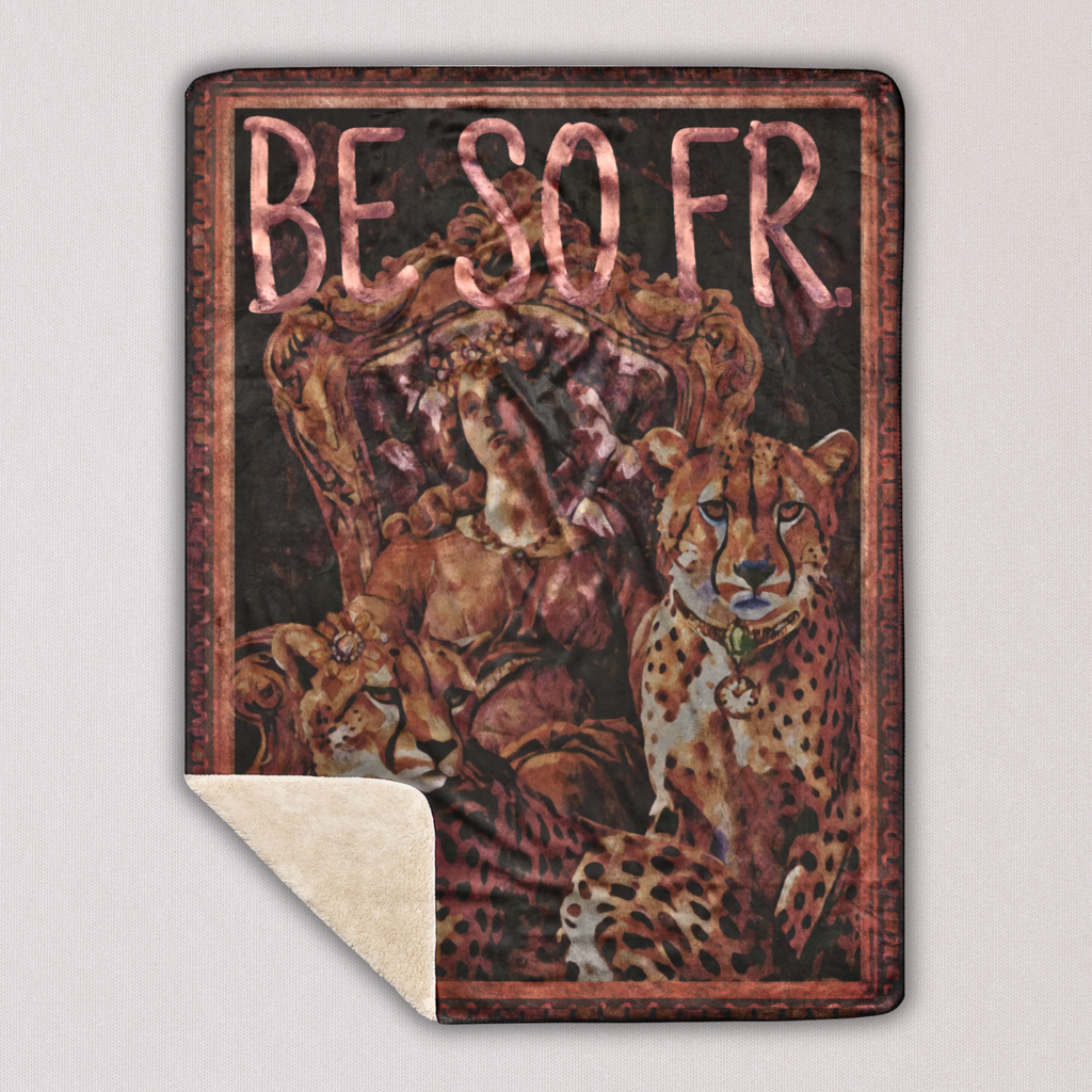 BE SO FR - Fleece Sherpa Blanket – Cozy Throw