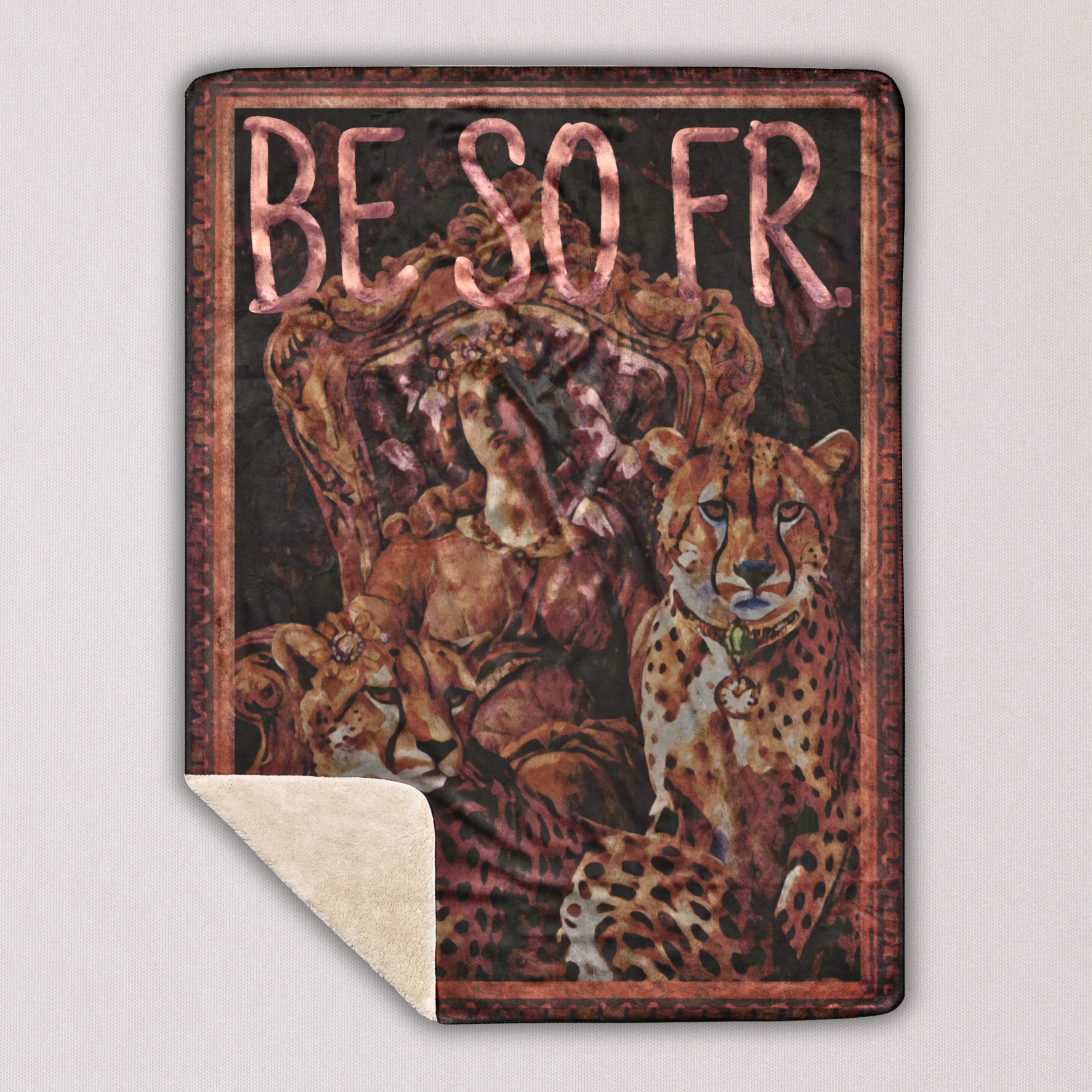 BE SO FR - Fleece Sherpa Blanket – Cozy Throw