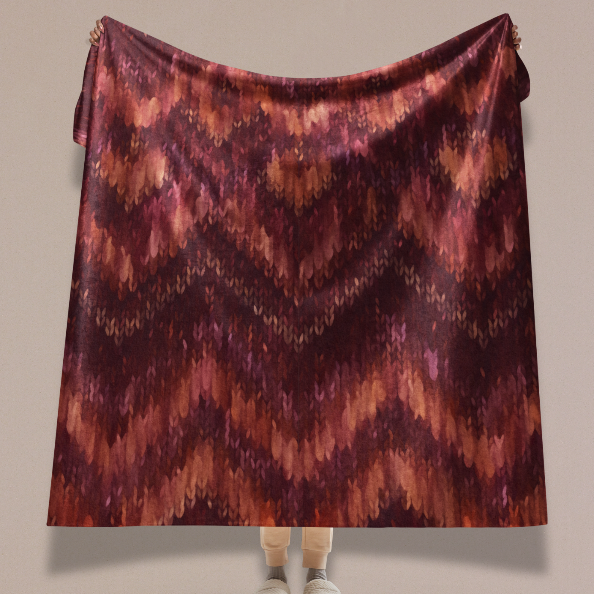 Ruby Sherpa Blanket — Cozy Fleece Throw