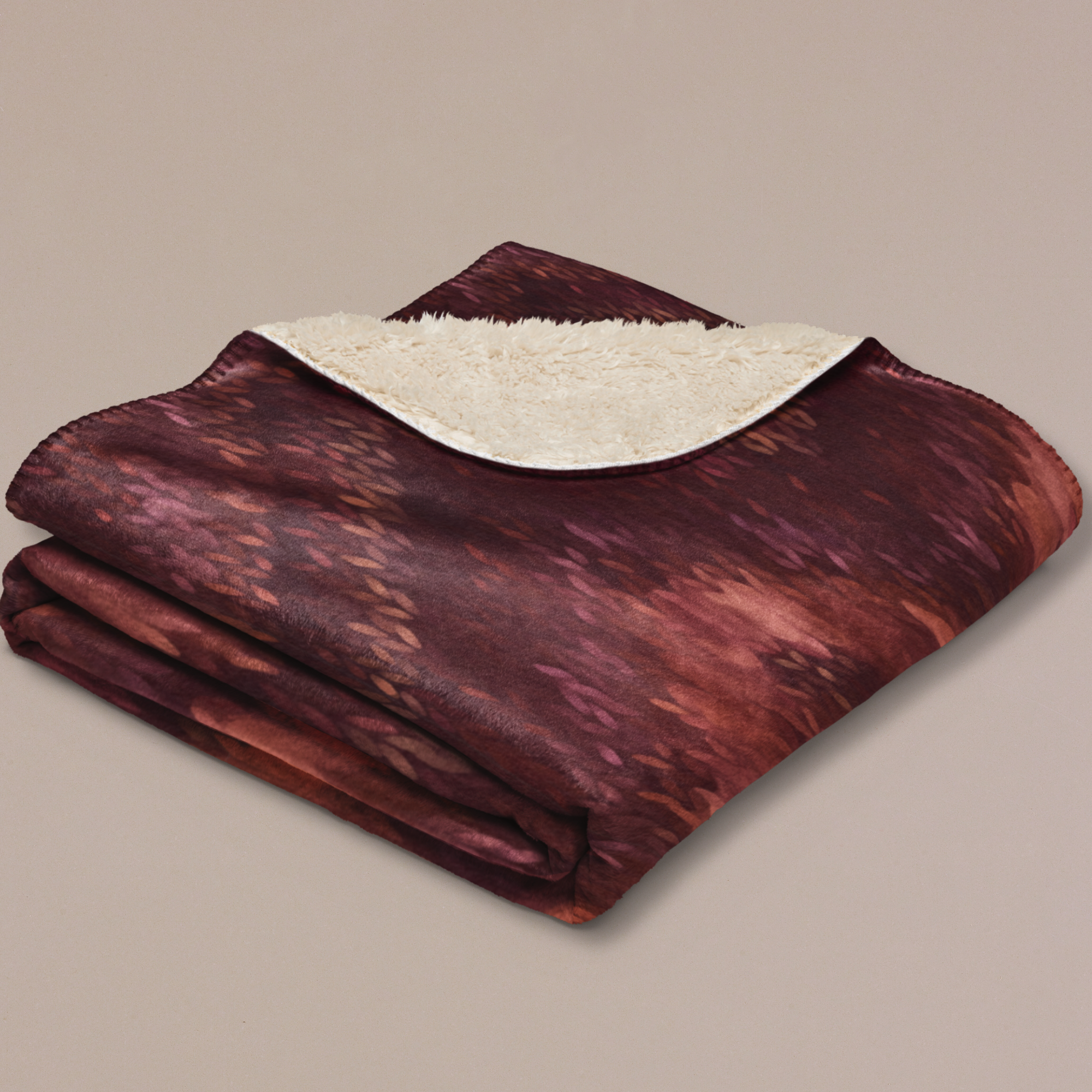 Ruby Sherpa Blanket — Cozy Fleece Throw