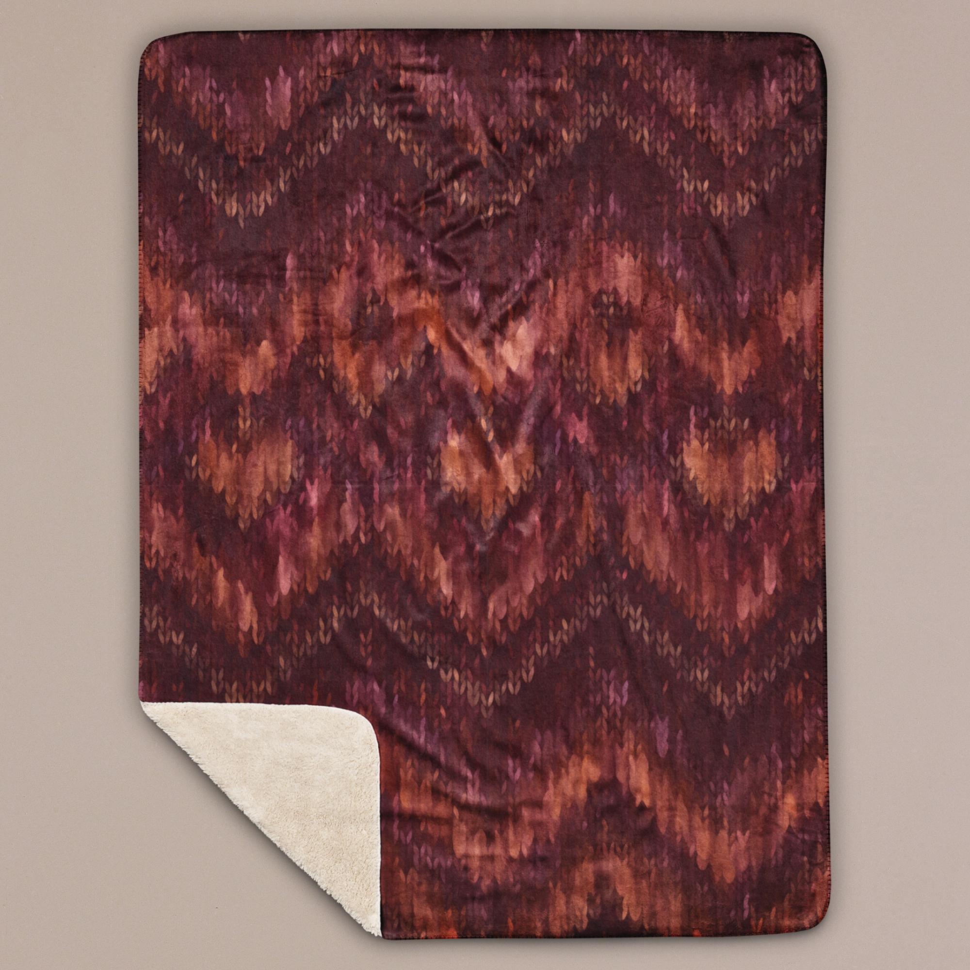 Ruby Sherpa Blanket — Cozy Fleece Throw
