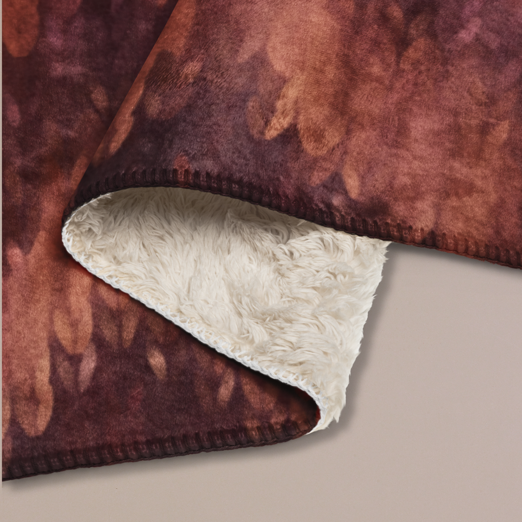Ruby Sherpa Blanket — Cozy Fleece Throw