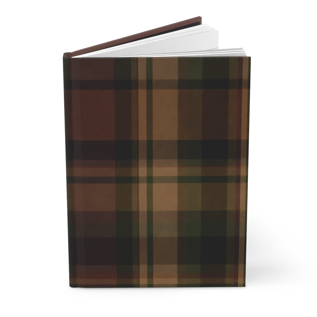 Well Plaid -Matte Hardcover Journal - Notebook, Unique Writing Diary, Gift