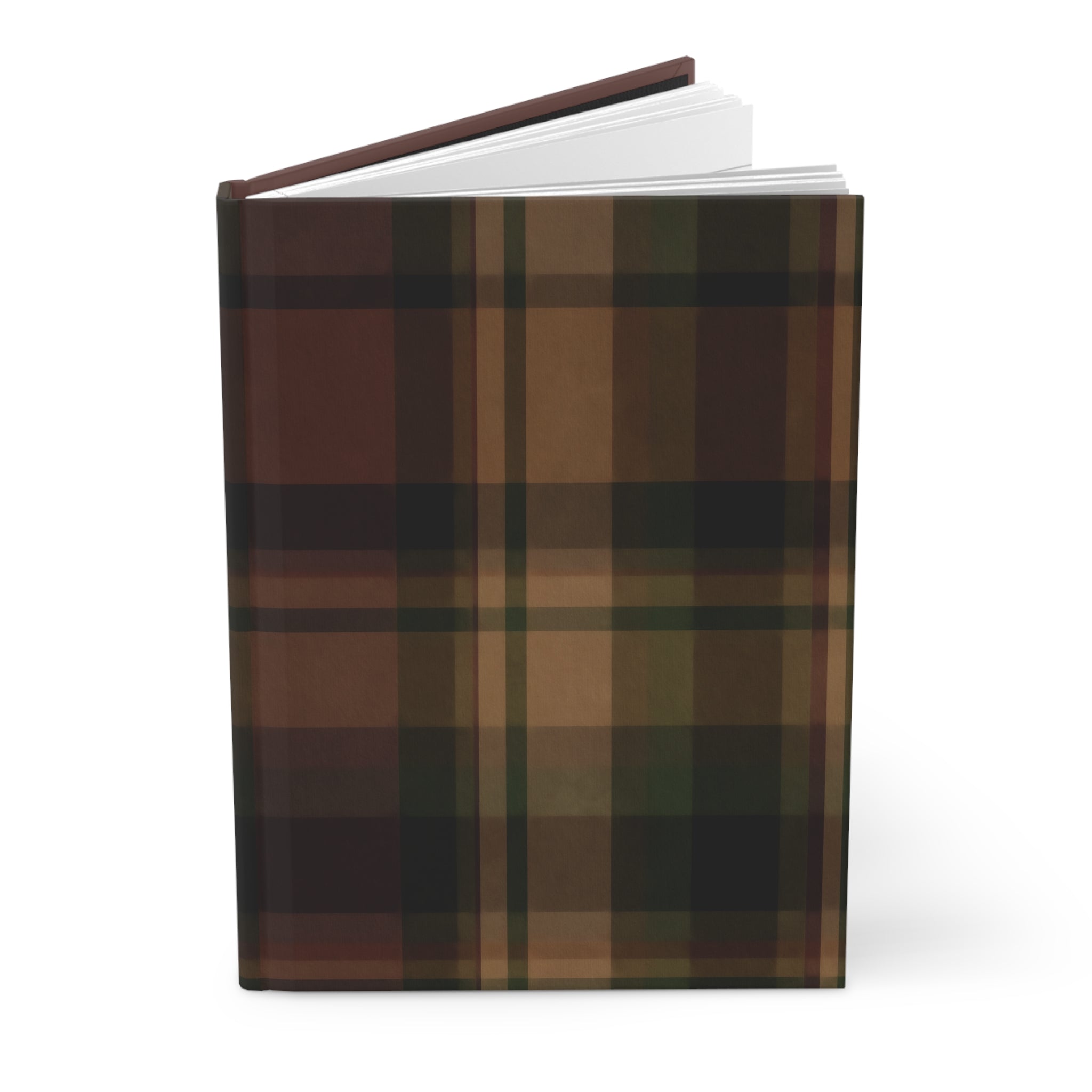 Well Plaid -Matte Hardcover Journal - Notebook, Unique Writing Diary, Gift