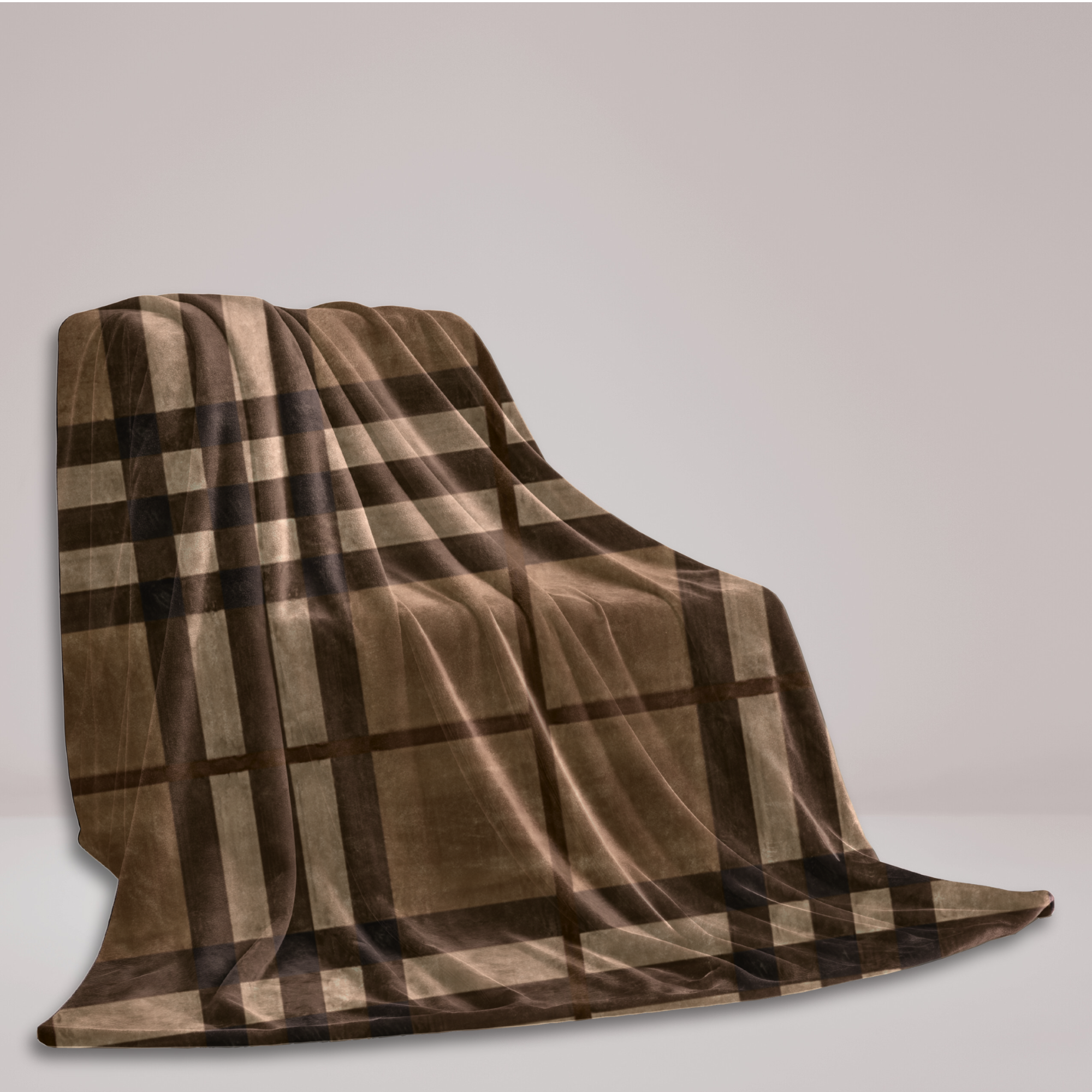 Sherpa Fleece Blanket - NOBLE, cozy throw, karma lover gift, soft cuddly wrap, boho home decor
