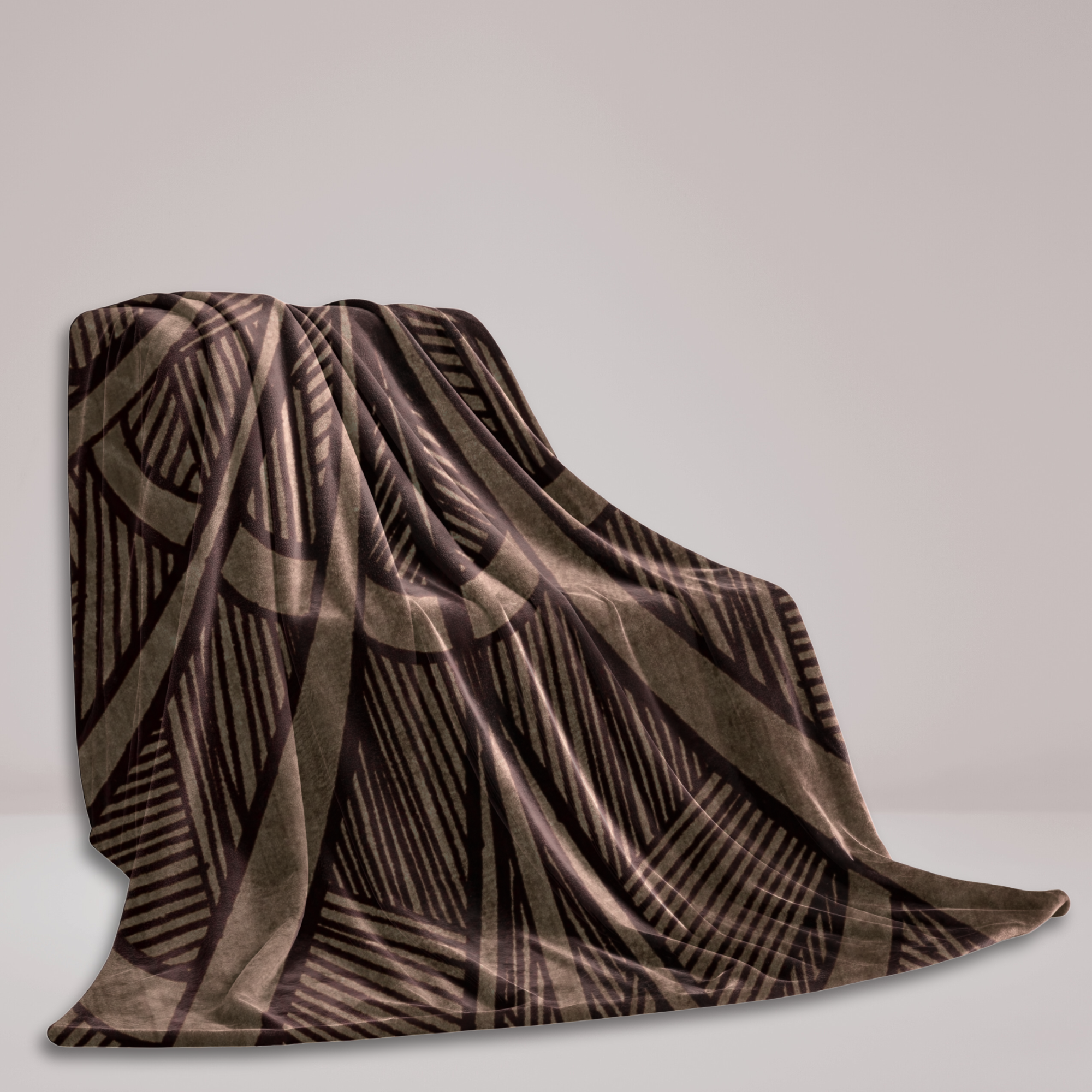 Sherpa Fleece Blanket - GRACE, cozy throw, karma lover gift, soft cuddly wrap, boho home decor