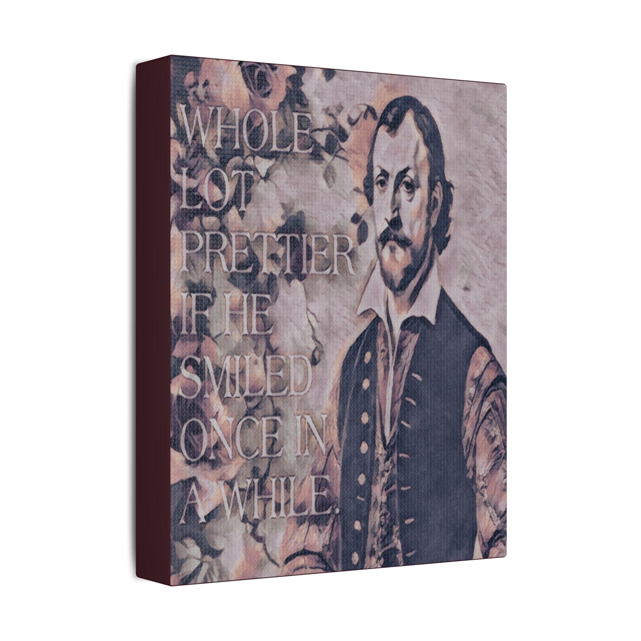 Smiled Once in a While | 8X10 Satin Stretched Wall Art