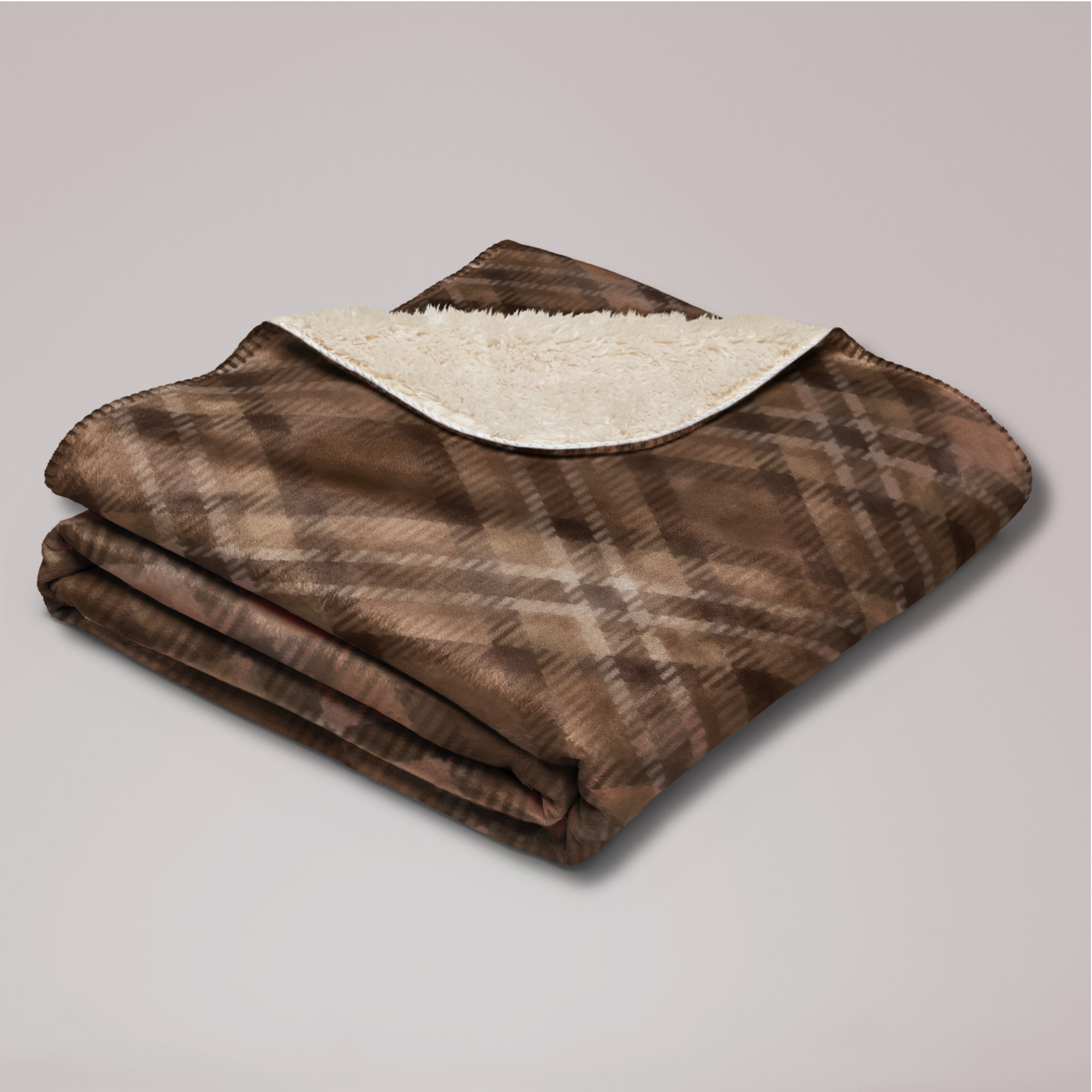 Sherpa Fleece Blanket - TEDDY, cozy throw, karma lover gift, soft cuddly wrap, boho home decor