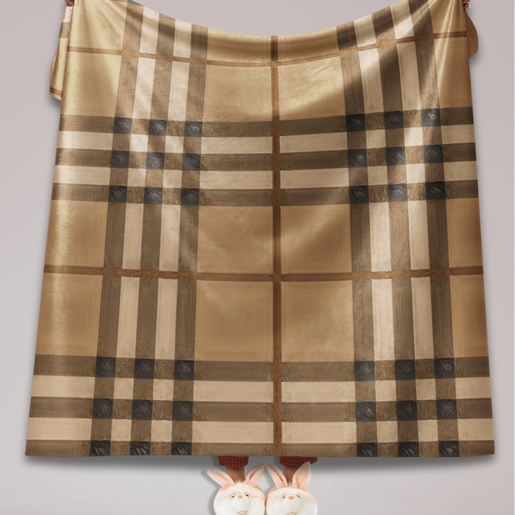 Sherpa Fleece Blanket - NOBLE, cozy throw, karma lover gift, soft cuddly wrap, boho home decor