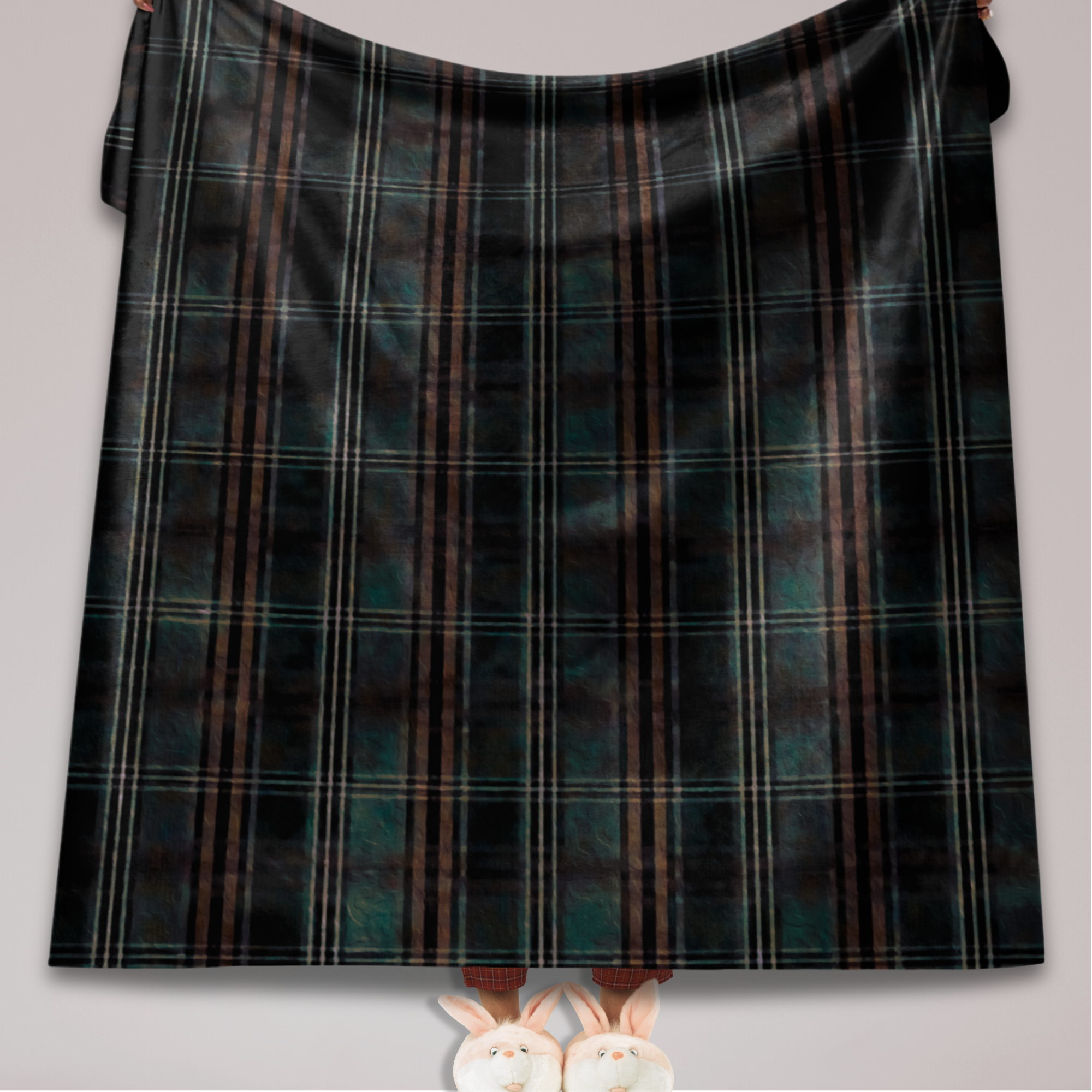Sherpa Fleece Blanket - REGAL, cozy throw, karma lover gift, soft cuddly wrap, boho home decor