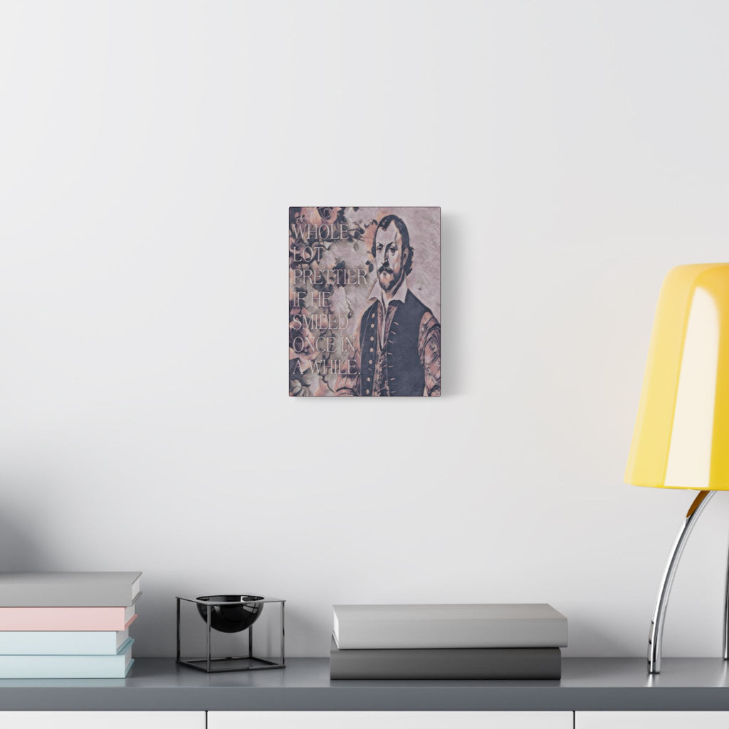 Smiled Once in a While | 8X10 Satin Stretched Wall Art