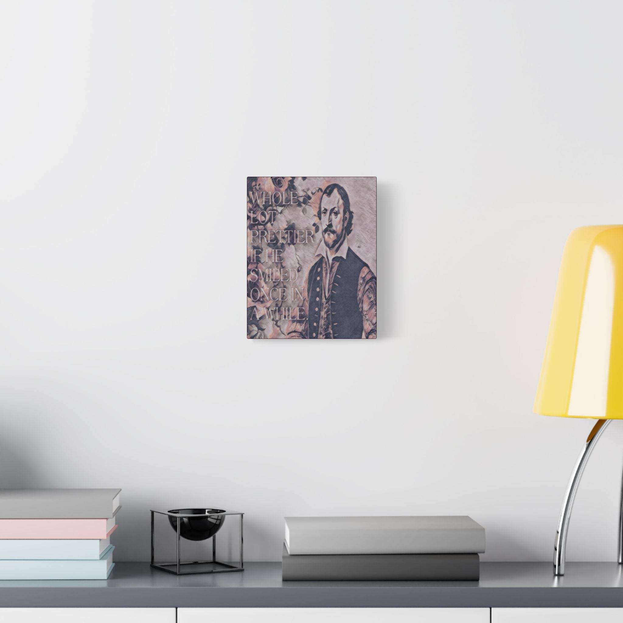 Smiled Once in a While | 8X10 Satin Stretched Wall Art